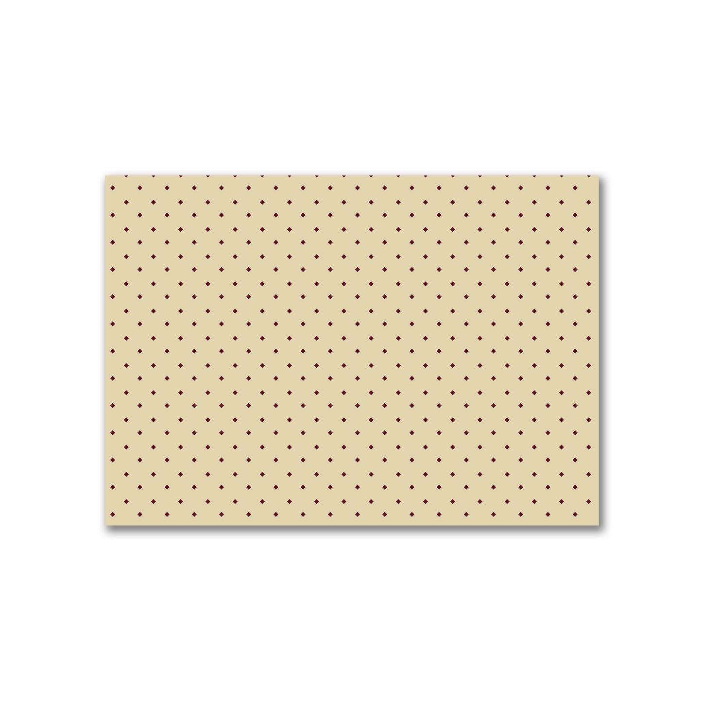 Cotton Canvas Fabric with Burgundy Red Diamonds on Tan, FACC-1284-101