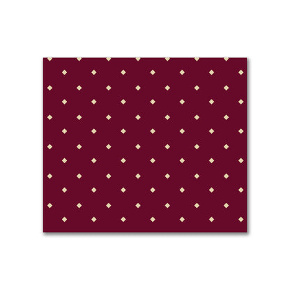 Cotton Canvas Fabric with Tan Diamonds on Burgundy Red, FACC-1284-102