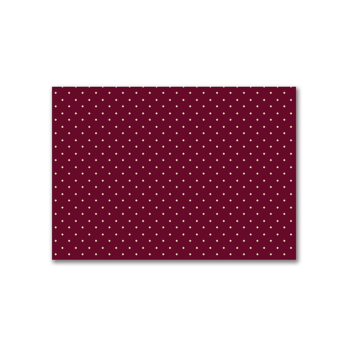 Cotton Canvas Fabric with Tan Diamonds on Burgundy Red, FACC-1284-102