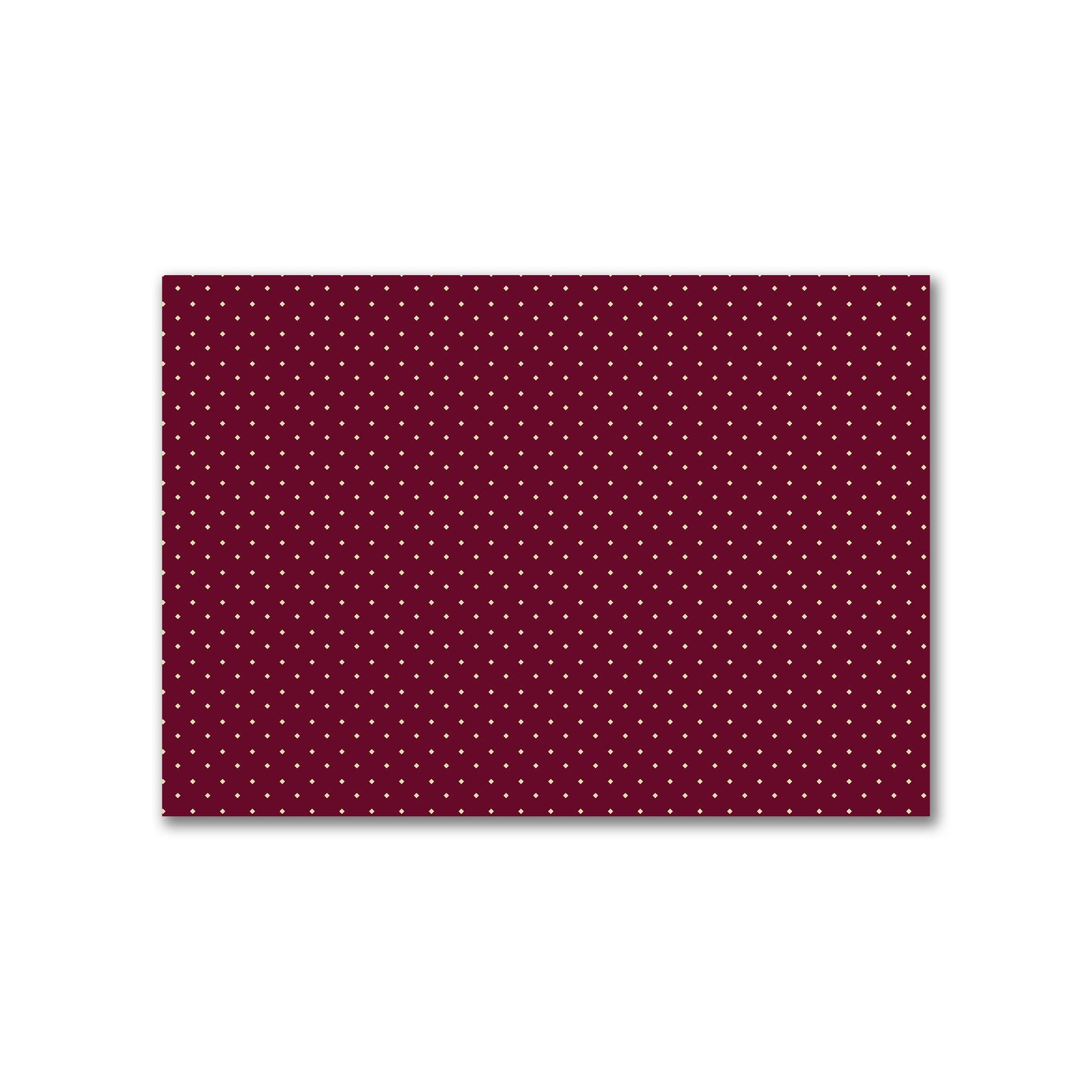Cotton Canvas Fabric with Tan Diamonds on Burgundy Red, FACC-1284-102