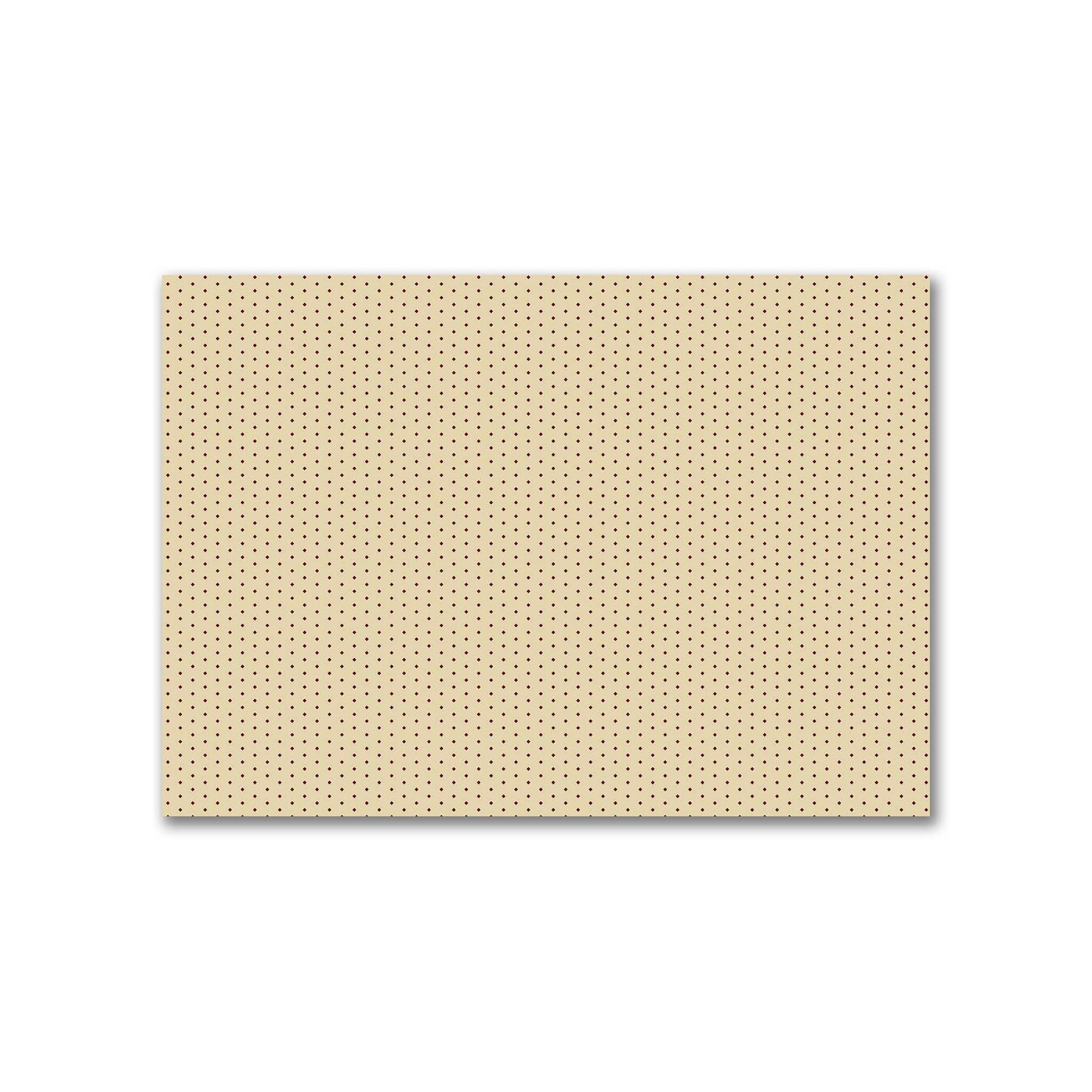 Cotton Canvas Fabric with Fine Burgundy Red Diamonds on Tan, FACC-1284-111