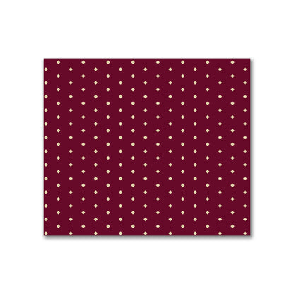 Cotton Canvas Fabric with Fine Tan Diamonds on Burgundy Red, FACC-1284-112