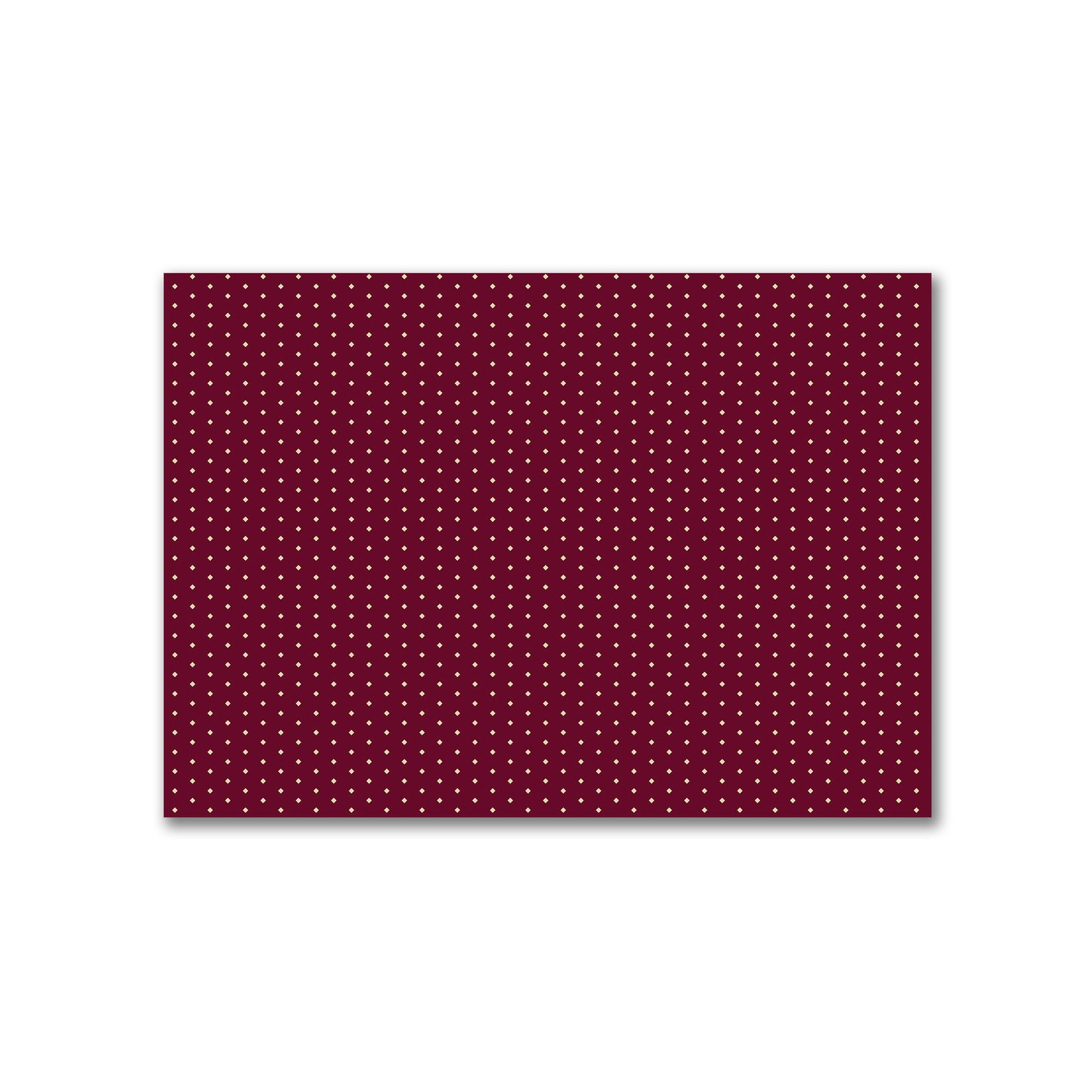 Cotton Canvas Fabric with Fine Tan Diamonds on Burgundy Red, FACC-1284-112