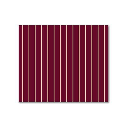 Cotton Canvas Fabric with Fine Tan Stripes on Burgundy Red, FACC-1284-152
