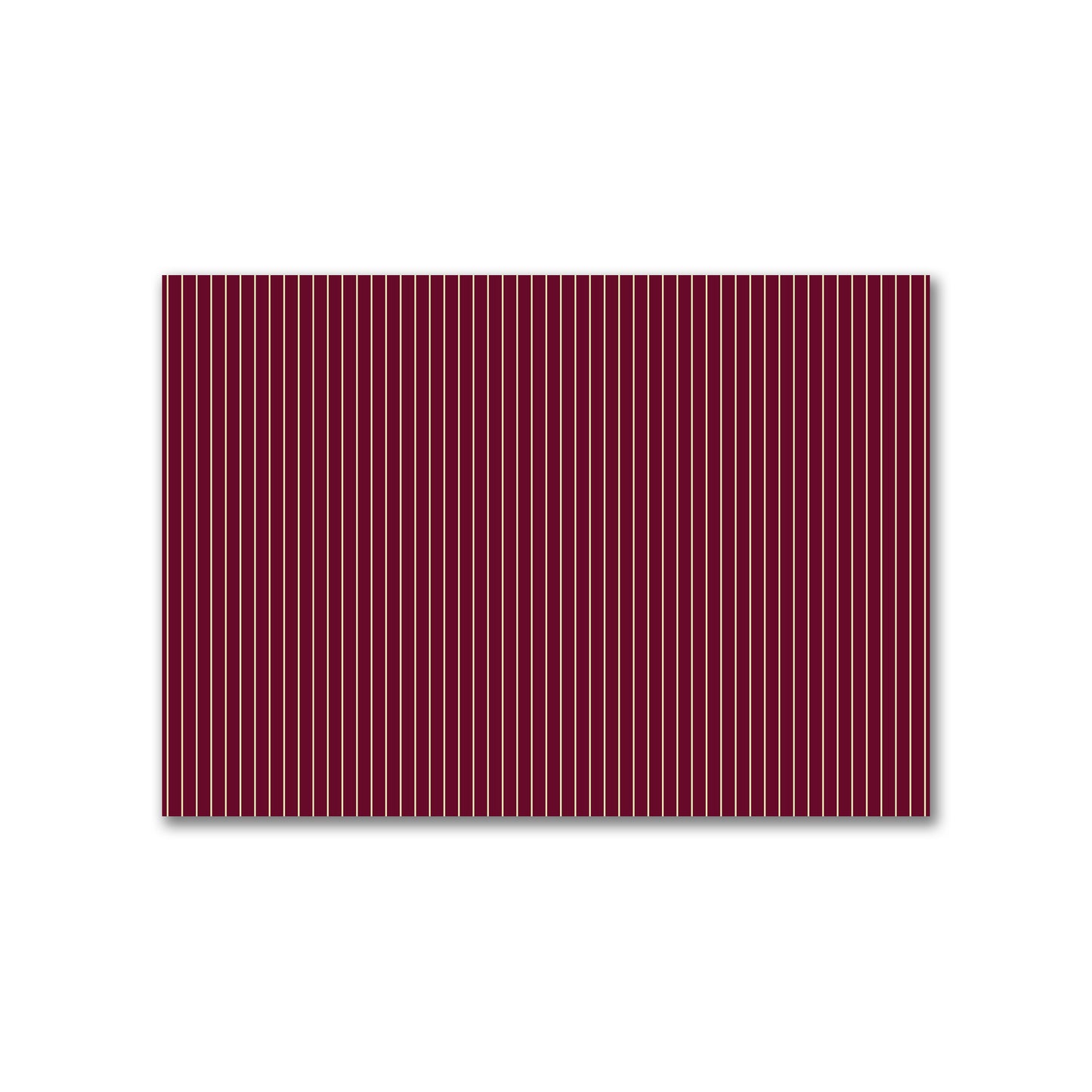 Cotton Canvas Fabric with Fine Tan Stripes on Burgundy Red, FACC-1284-152