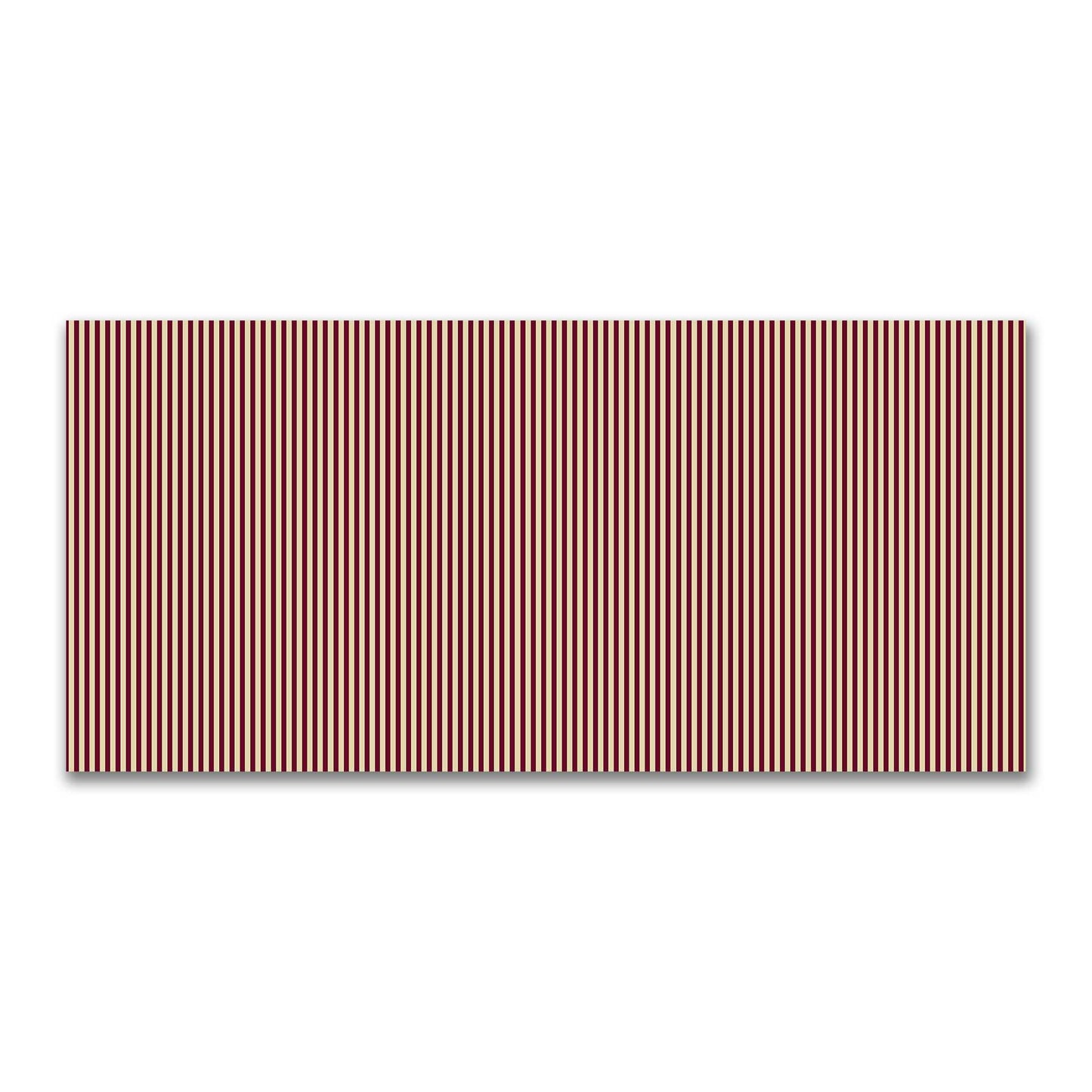 Cotton Canvas Fabric with Thin Burgundy Red Bars on Tan, FACC-1284-241