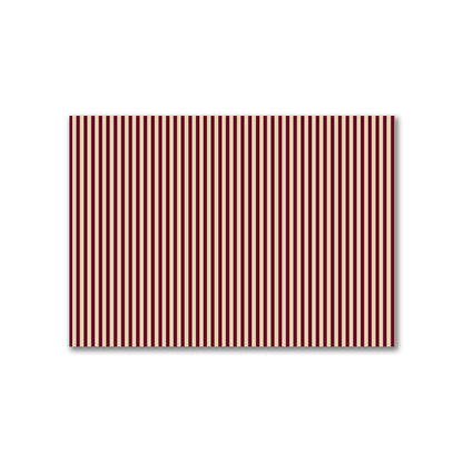 Cotton Canvas Fabric with Thin Burgundy Red Bars on Tan, FACC-1284-241