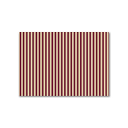 Cotton Canvas Fabric with Thin Burgundy Red Bars on Tan, FACC-1284-241