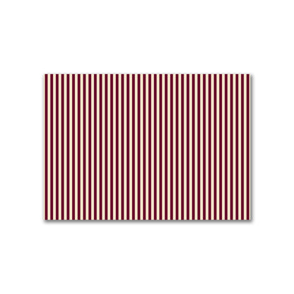Cotton Canvas Fabric with Burgundy Red Bars on Beige, FACC-1285-051
