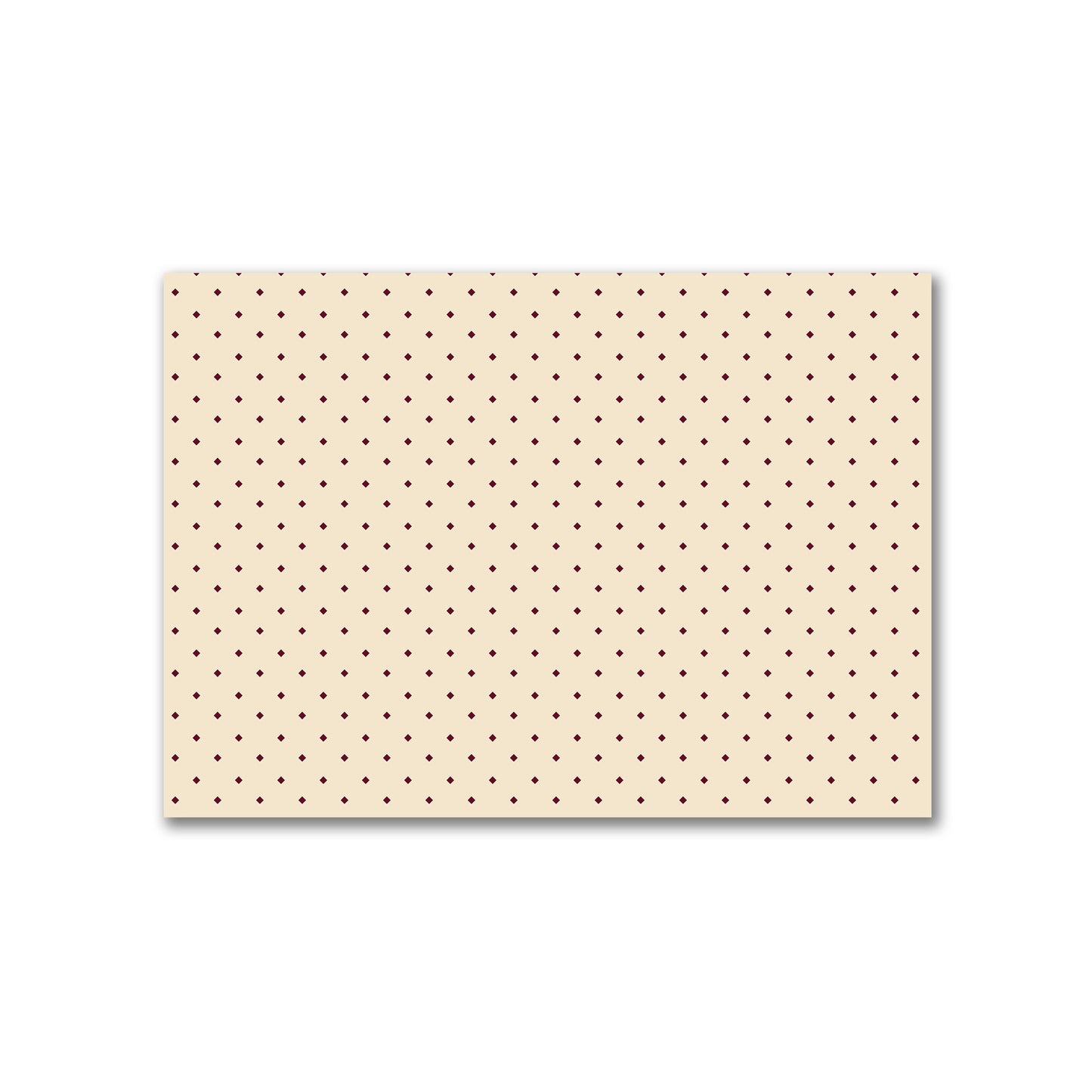 Cotton Canvas Fabric with Burgundy Red Diamonds on Beige, FACC-1285-101