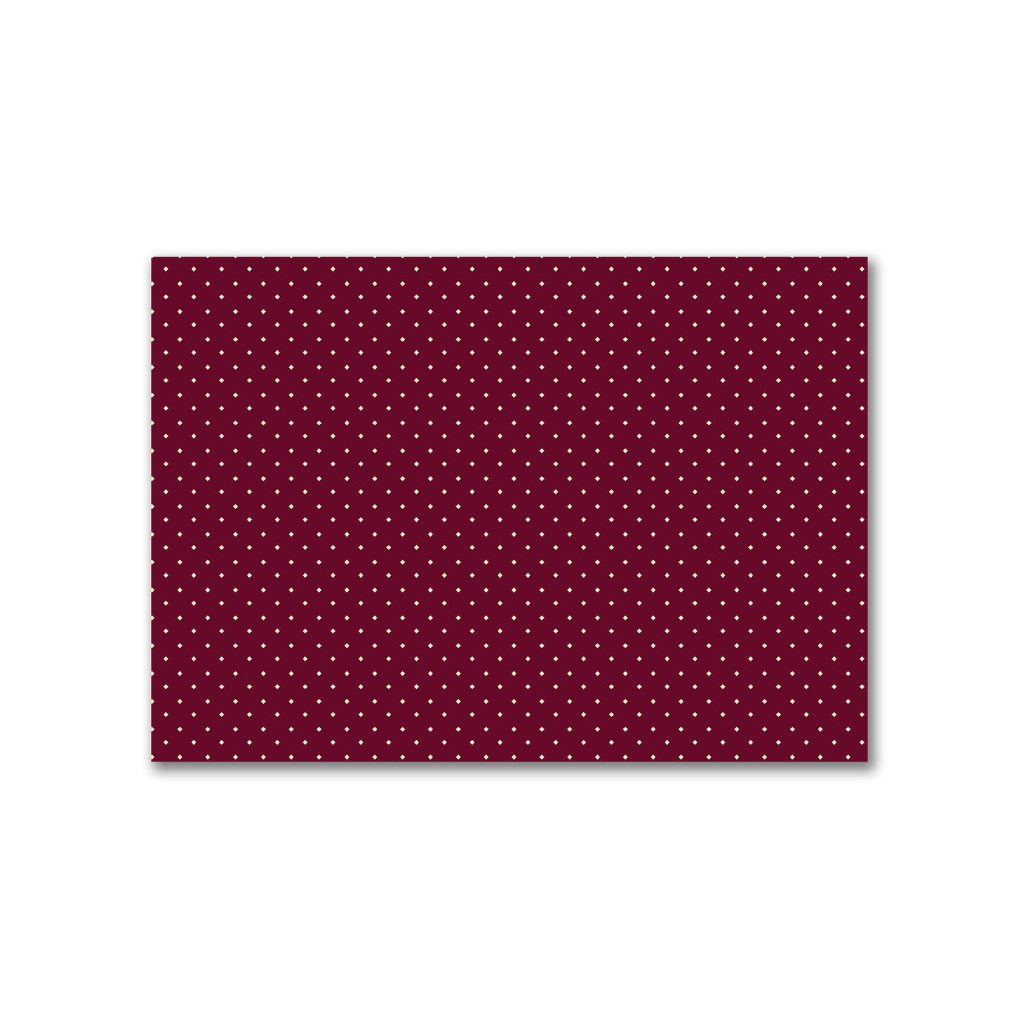 Cotton Canvas Fabric with Beige Diamonds on Burgundy Red, FACC-1285-102