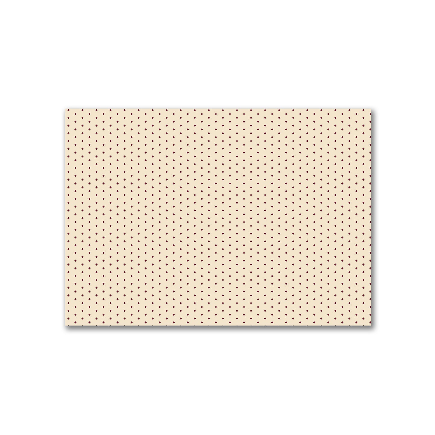Cotton Canvas Fabric with Fine Burgundy Red Diamonds on Beige, FACC-1285-111