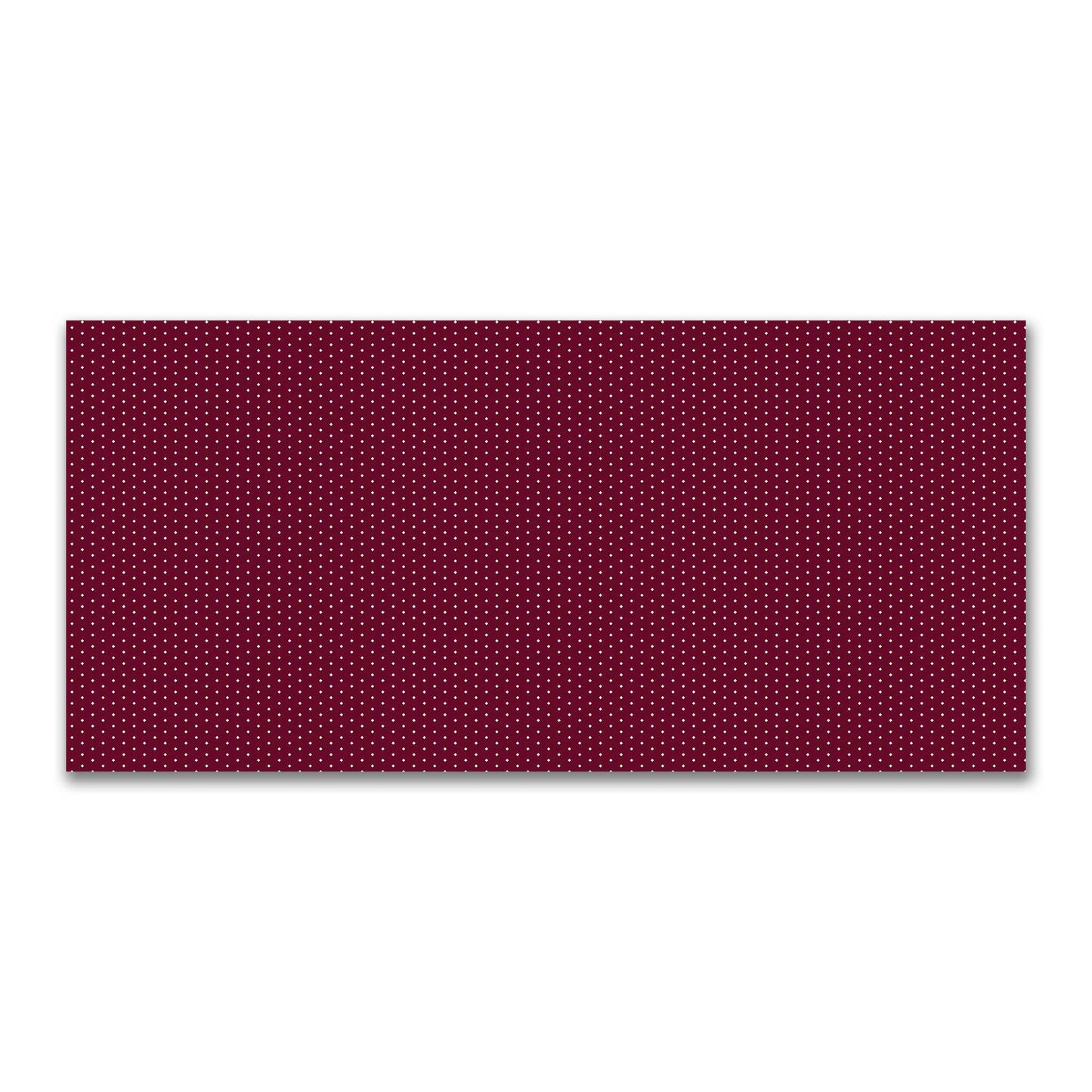 Cotton Canvas Fabric with Fine Beige Diamonds on Burgundy Red, FACC-1285-112