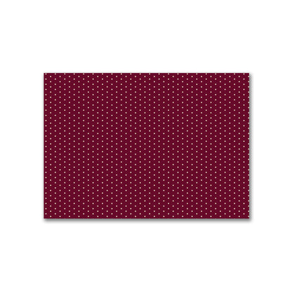 Cotton Canvas Fabric with Fine Beige Diamonds on Burgundy Red, FACC-1285-112