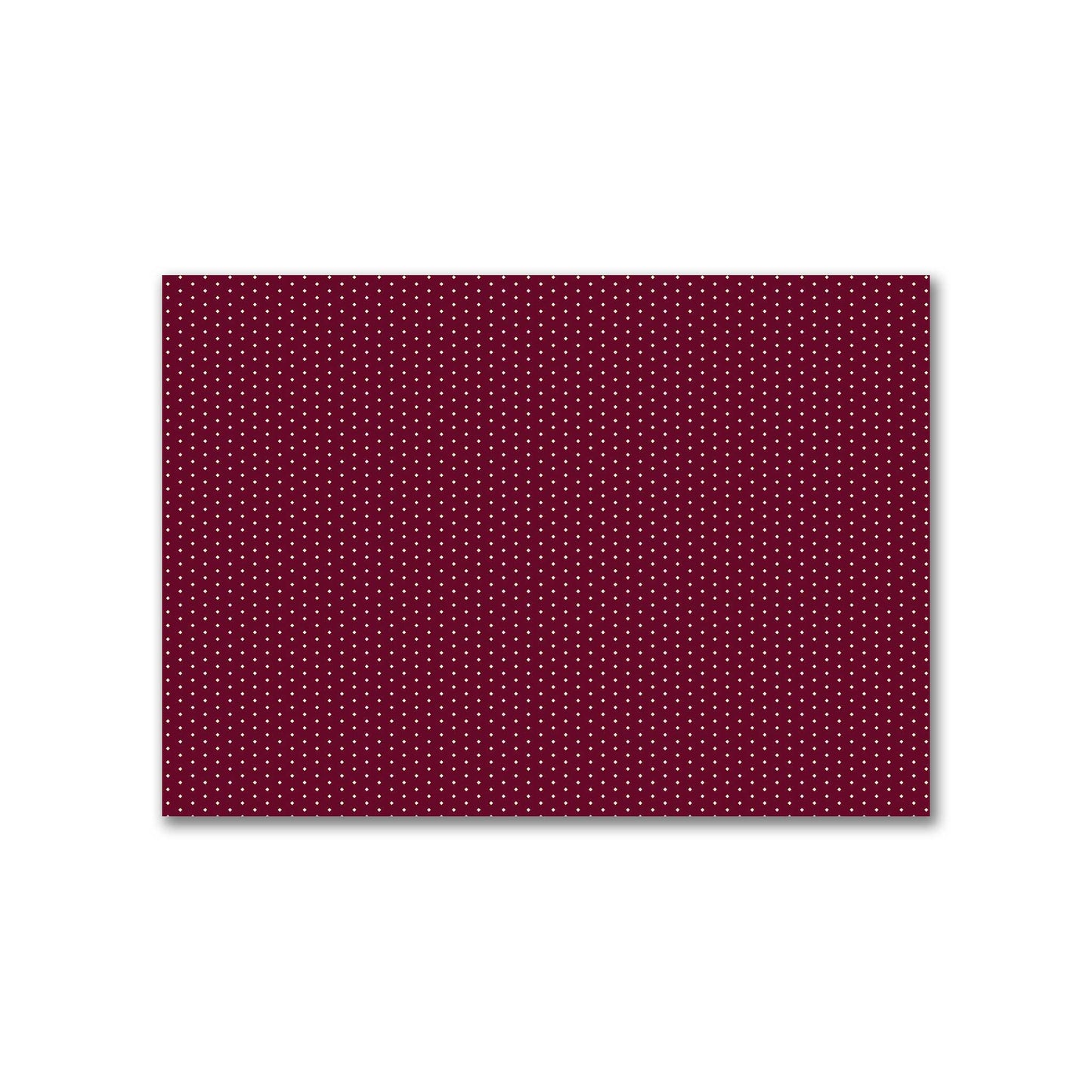 Cotton Canvas Fabric with Fine Beige Diamonds on Burgundy Red, FACC-1285-112