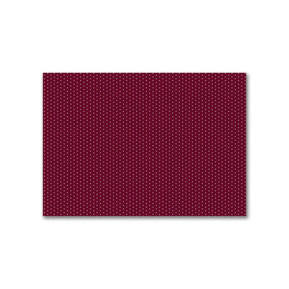 Cotton Canvas Fabric with Fine Beige Diamonds on Burgundy Red, FACC-1285-112
