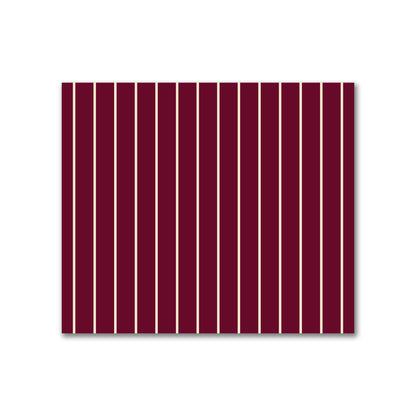 Cotton Canvas Fabric with Fine Beige Stripes on Burgundy Red, FACC-1285-152