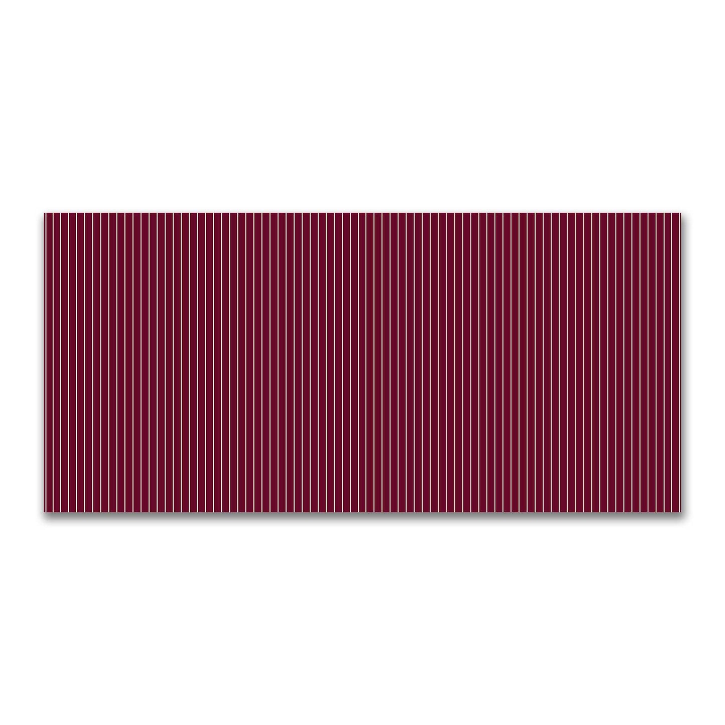 Cotton Canvas Fabric with Fine Beige Stripes on Burgundy Red, FACC-1285-152