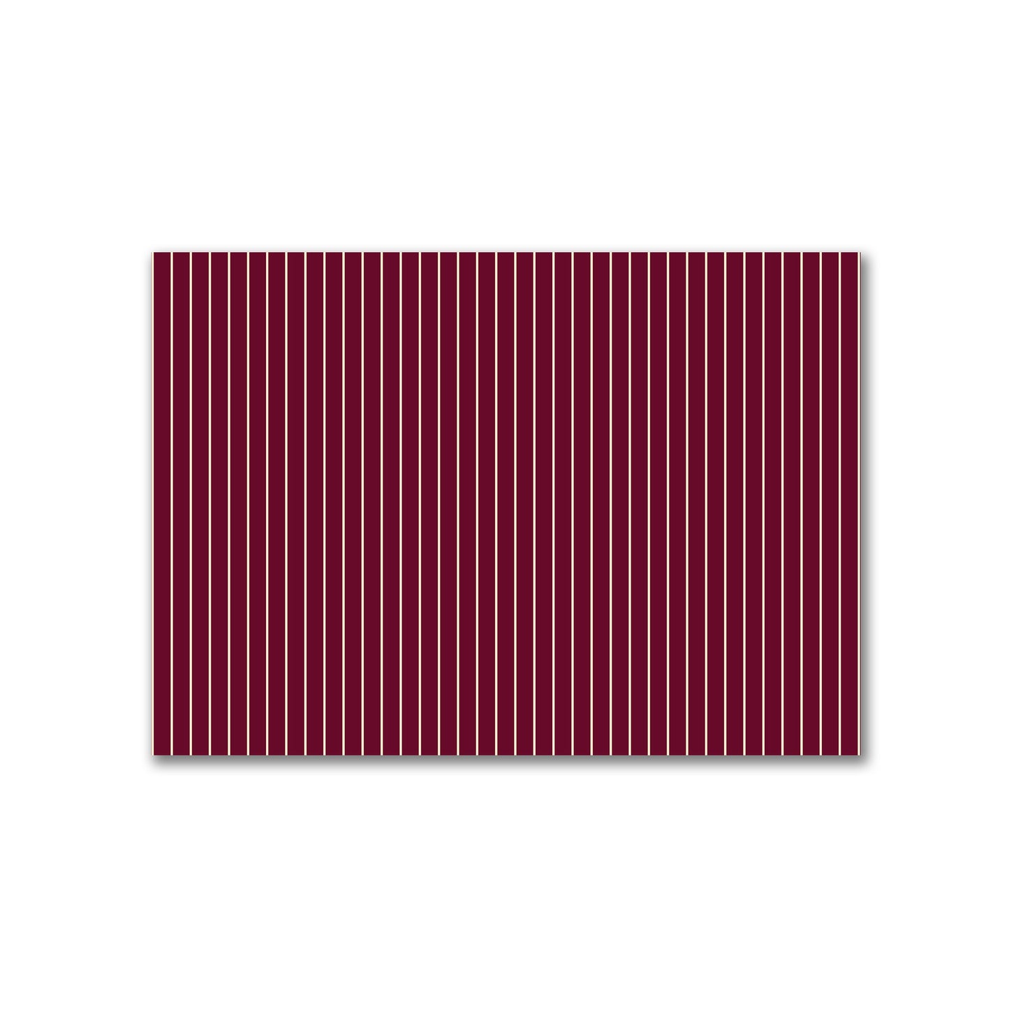 Cotton Canvas Fabric with Fine Beige Stripes on Burgundy Red, FACC-1285-152