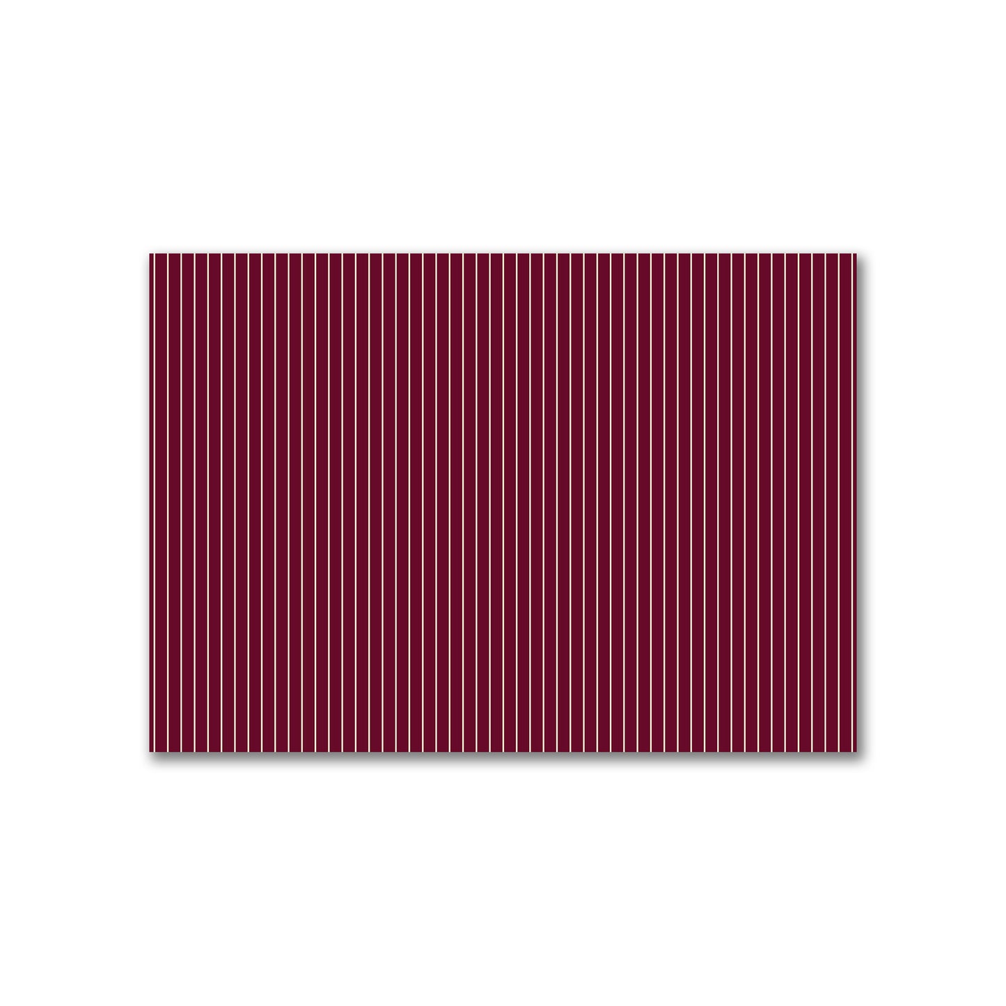Cotton Canvas Fabric with Fine Beige Stripes on Burgundy Red, FACC-1285-152