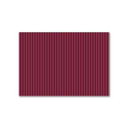 Cotton Canvas Fabric with Fine Beige Stripes on Burgundy Red, FACC-1285-152