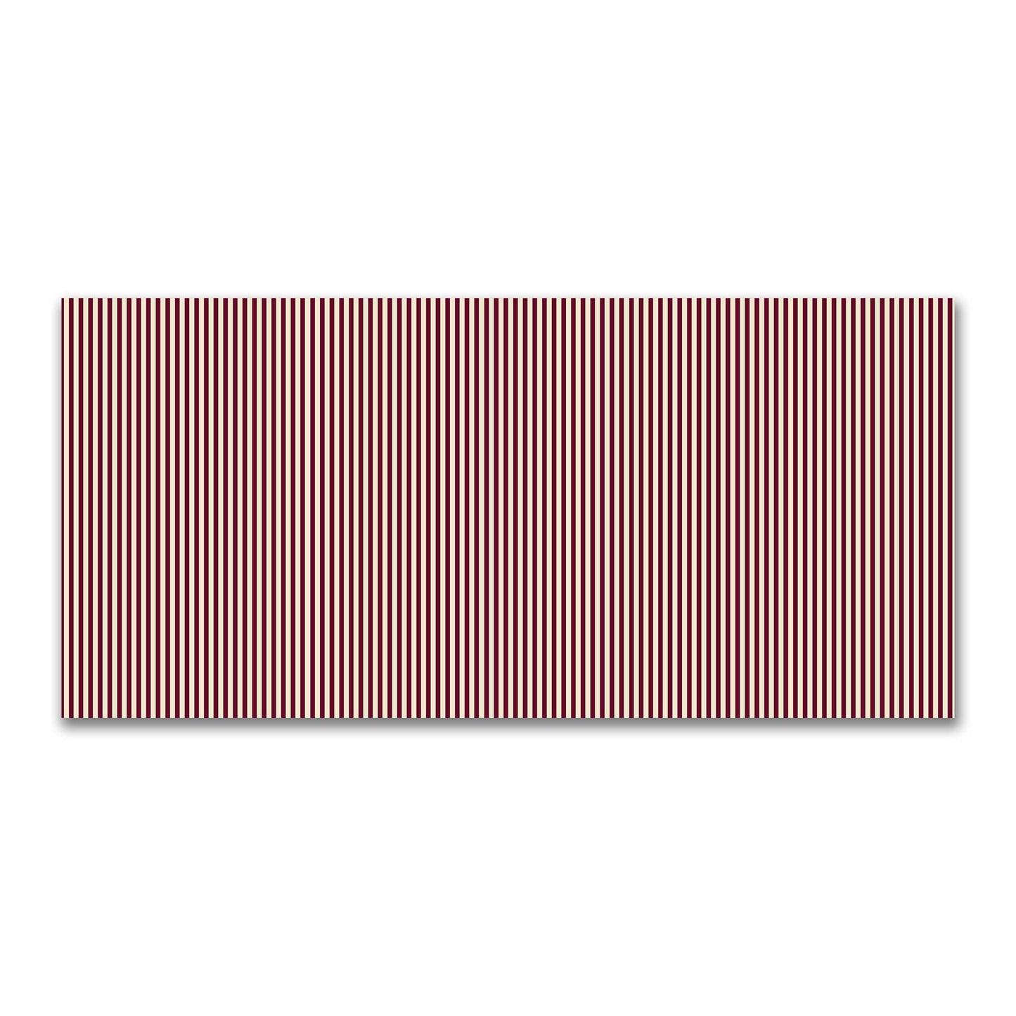 Cotton Canvas Fabric with Thin Burgundy Red Bars on Beige, FACC-1285-241