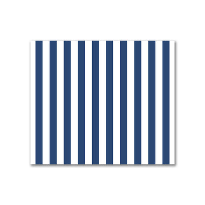 Off-White Cotton Canvas Fabric with Royal Blue Bars, FACC-1291-051