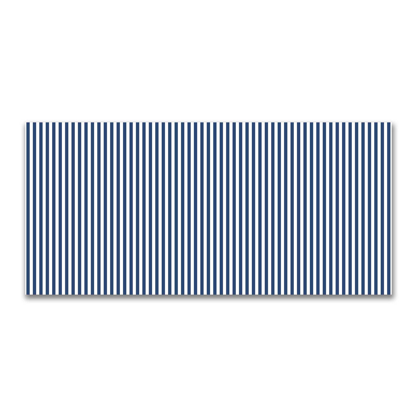 Off-White Cotton Canvas Fabric with Royal Blue Bars, FACC-1291-051