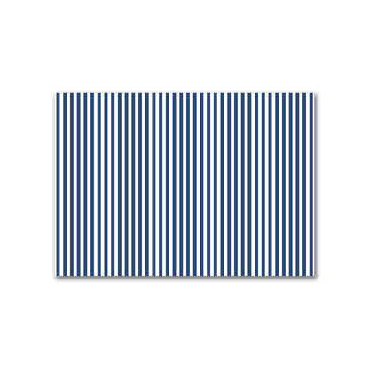 Off-White Cotton Canvas Fabric with Royal Blue Bars, FACC-1291-051