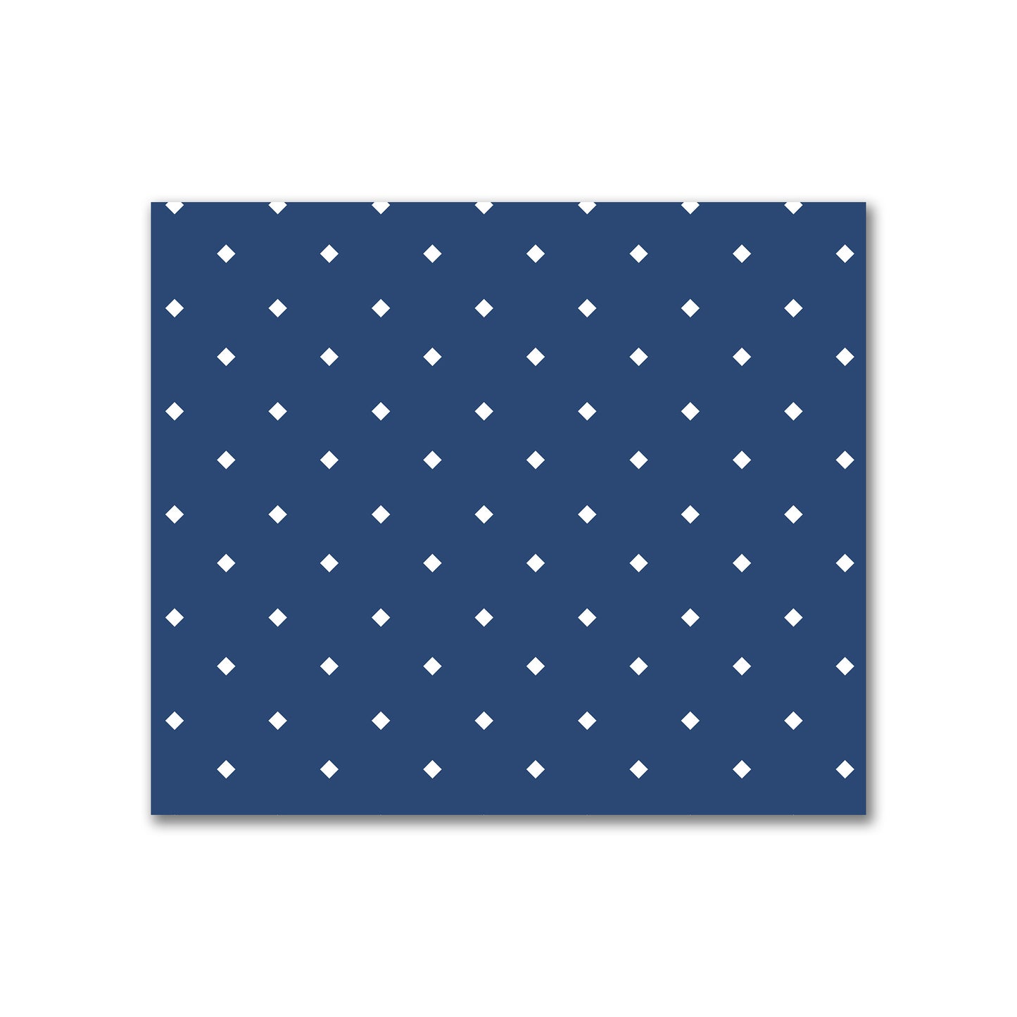 Cotton Canvas Fabric with Off-white Diamonds on Royal Blue, FACC-1291-102