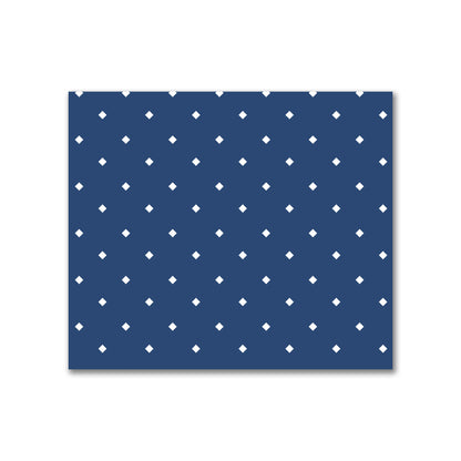 Cotton Canvas Fabric with Off-white Diamonds on Royal Blue, FACC-1291-102
