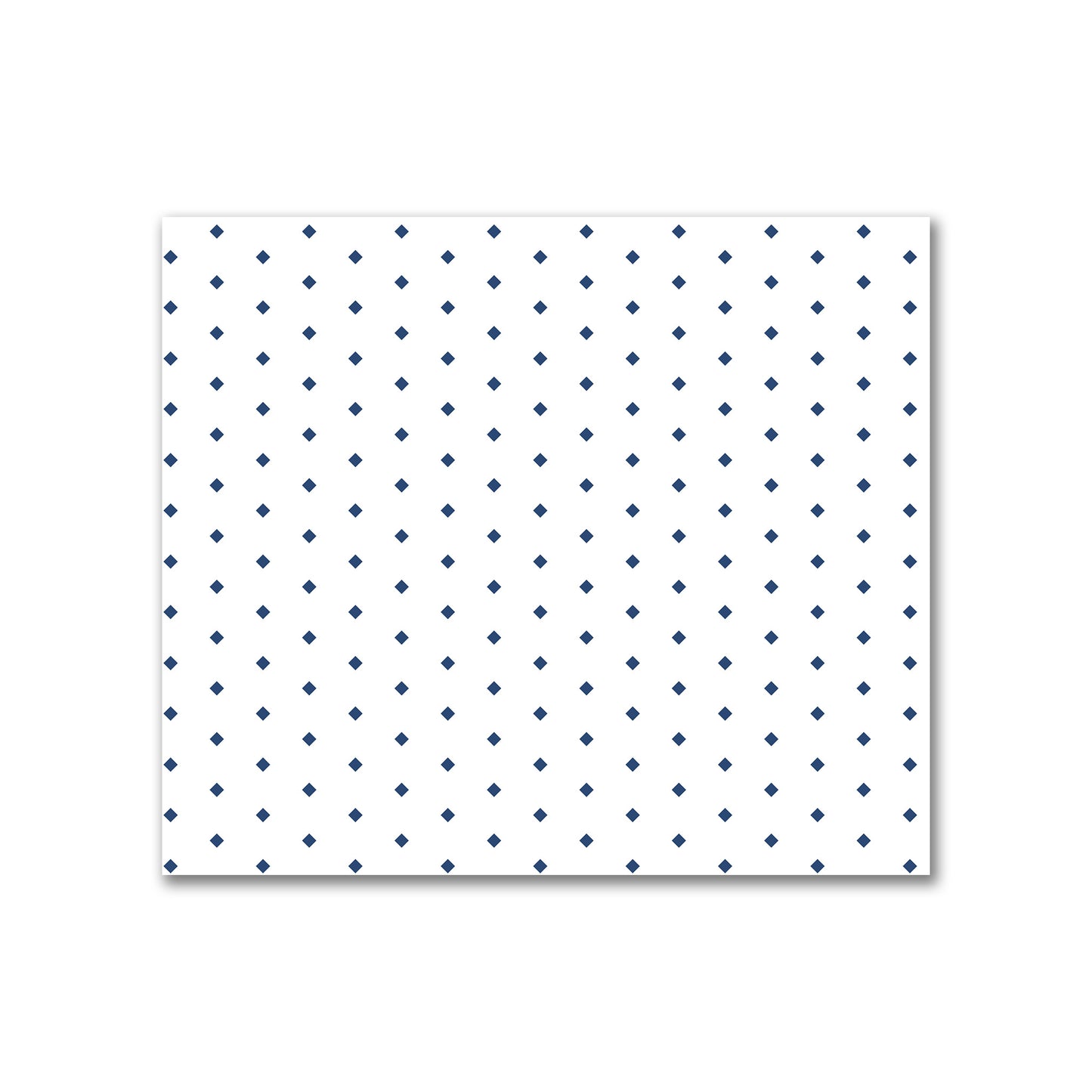 Off-White Cotton Canvas Fabric with Fine Royal Blue Diamonds, FACC-1291-111