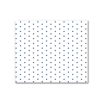 Off-White Cotton Canvas Fabric with Fine Royal Blue Diamonds, FACC-1291-111