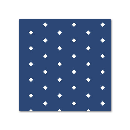 Cotton Canvas Fabric with Fine Off-white Diamonds on Royal Blue, FACC-1291-112