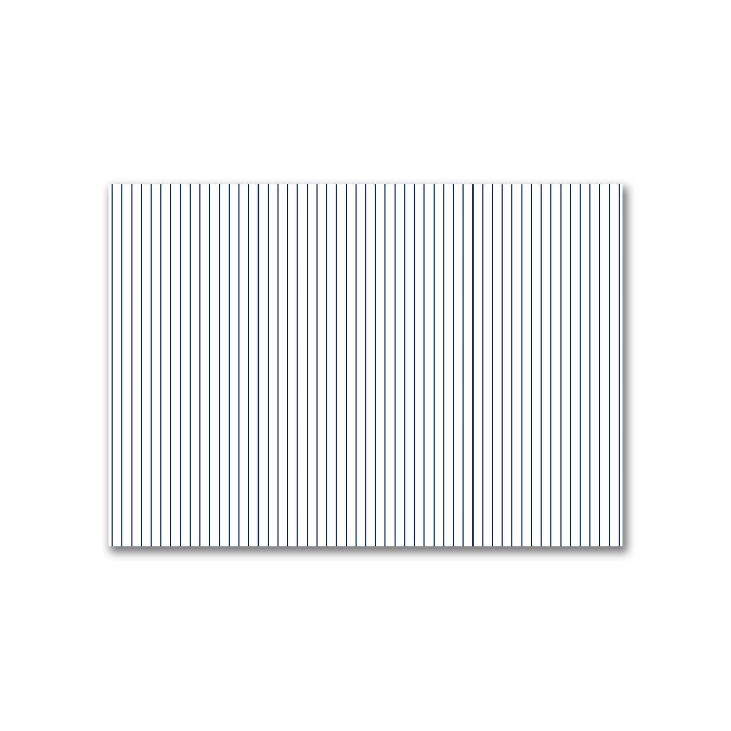 Off-White Cotton Canvas Fabric with Fine Royal Blue Stripes, FACC-1291-151
