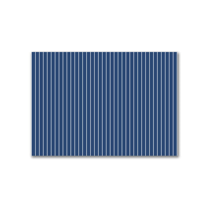 Cotton Canvas Fabric with Fine Off-white Stripes on Royal Blue, FACC-1291-152