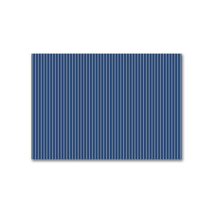 Cotton Canvas Fabric with Fine Off-white Stripes on Royal Blue, FACC-1291-152