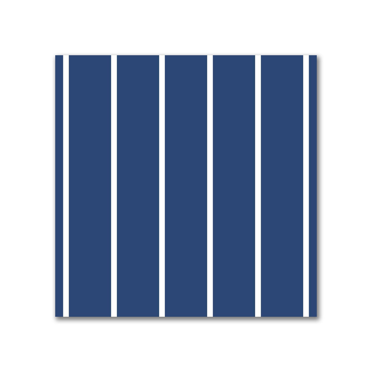 Cotton Canvas Fabric with Fine Off-white Stripes on Royal Blue, FACC-1291-152