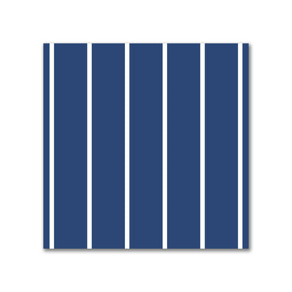 Cotton Canvas Fabric with Fine Off-white Stripes on Royal Blue, FACC-1291-152