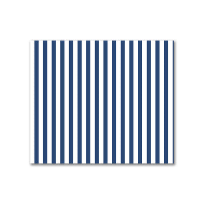 Off-White Cotton Canvas Fabric with Thin Royal Blue Bars, FACC-1291-241