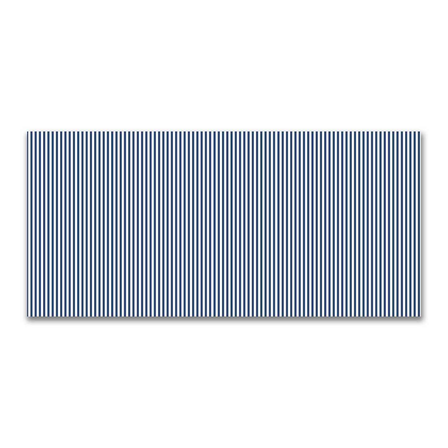 Off-White Cotton Canvas Fabric with Thin Royal Blue Bars, FACC-1291-241
