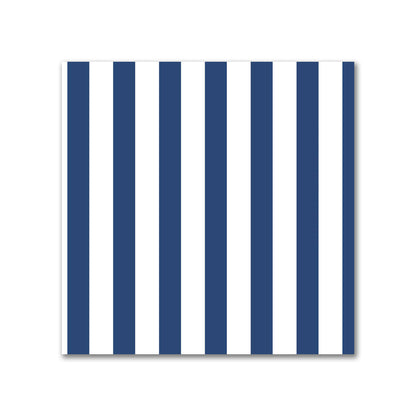 Off-White Cotton Canvas Fabric with Thin Royal Blue Bars, FACC-1291-241