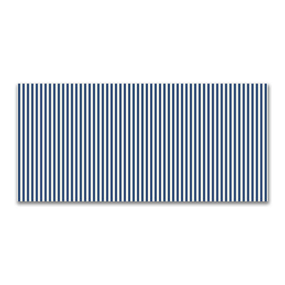 Cotton Canvas Fabric with Royal Blue Bars on Pale Cream, FACC-1293-051