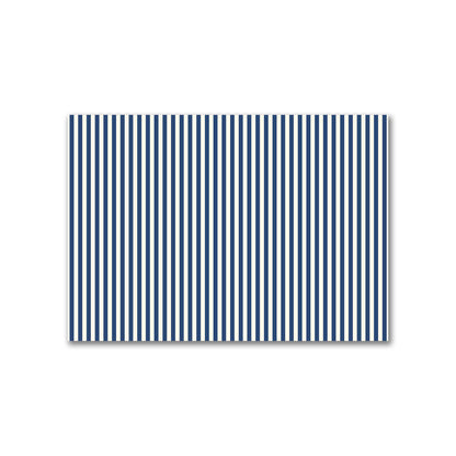 Cotton Canvas Fabric with Royal Blue Bars on Pale Cream, FACC-1293-051