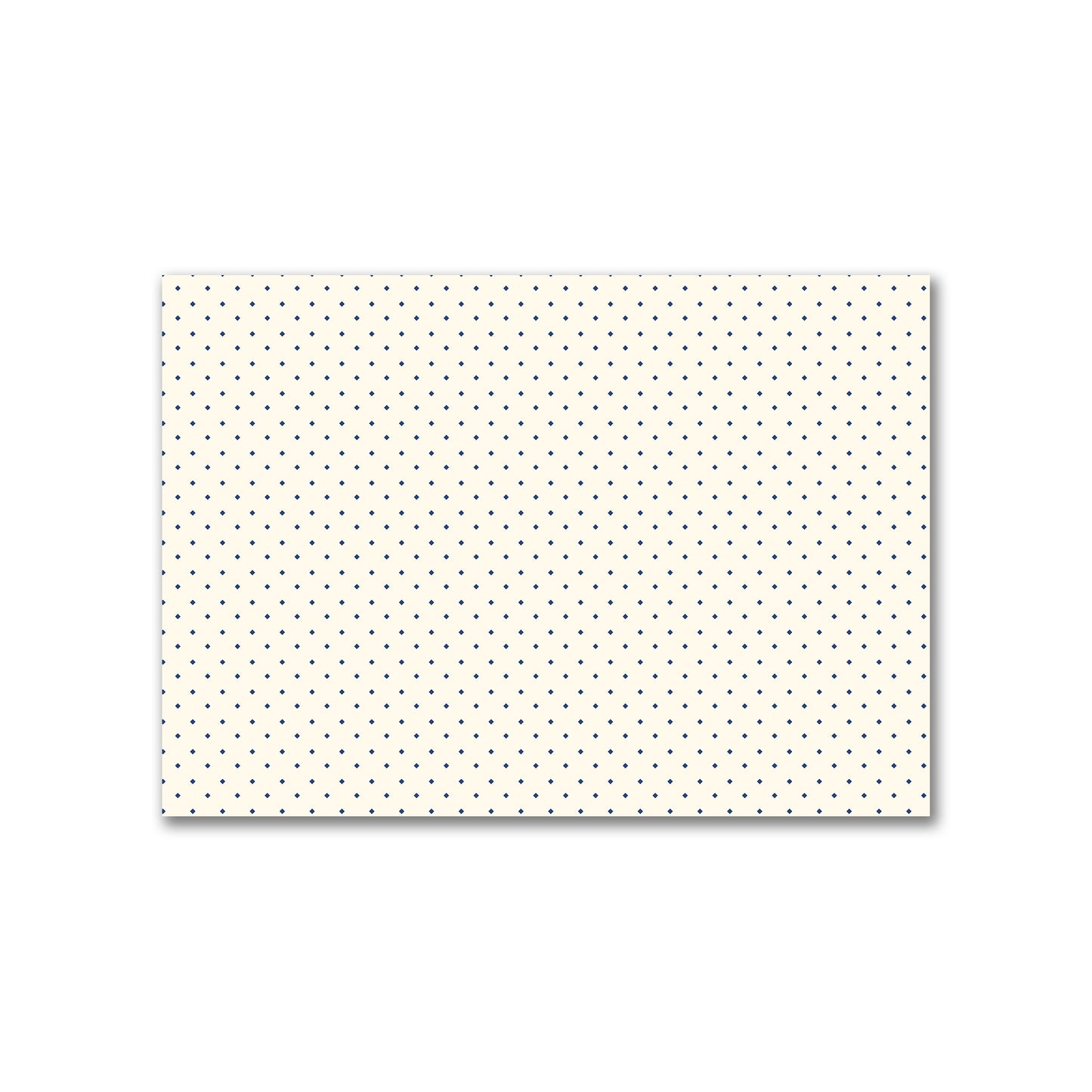 Cotton Canvas Fabric with Royal Blue Diamonds on Pale Cream, FACC-1293-101