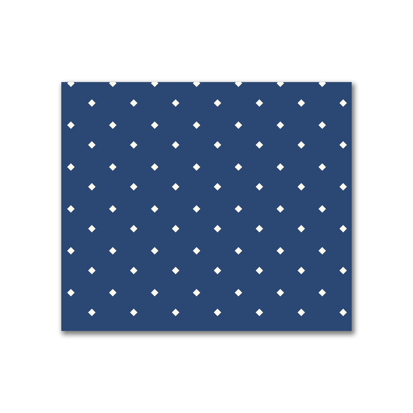 Cotton Canvas Fabric with Pale Cream Diamonds on Royal Blue, FACC-1293-102