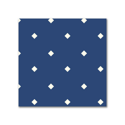 Cotton Canvas Fabric with Pale Cream Diamonds on Royal Blue, FACC-1293-102