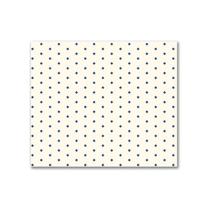 Cotton Canvas Fabric with Fine Royal Blue Diamonds on Pale Cream, FACC-1293-111