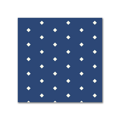Cotton Canvas Fabric with Fine Pale Cream Diamonds on Royal Blue, FACC-1293-112