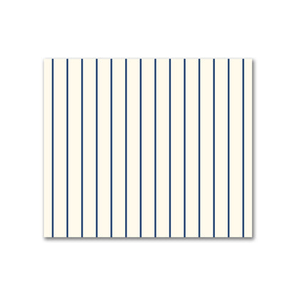 Cotton Canvas Fabric with Fine Royal Blue Stripes on Pale Cream, FACC-1293-151